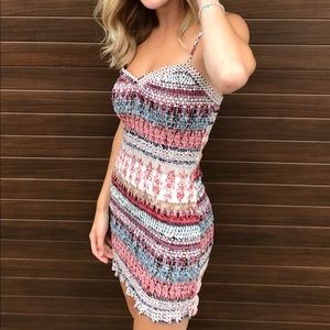 Vici smocked mini dress